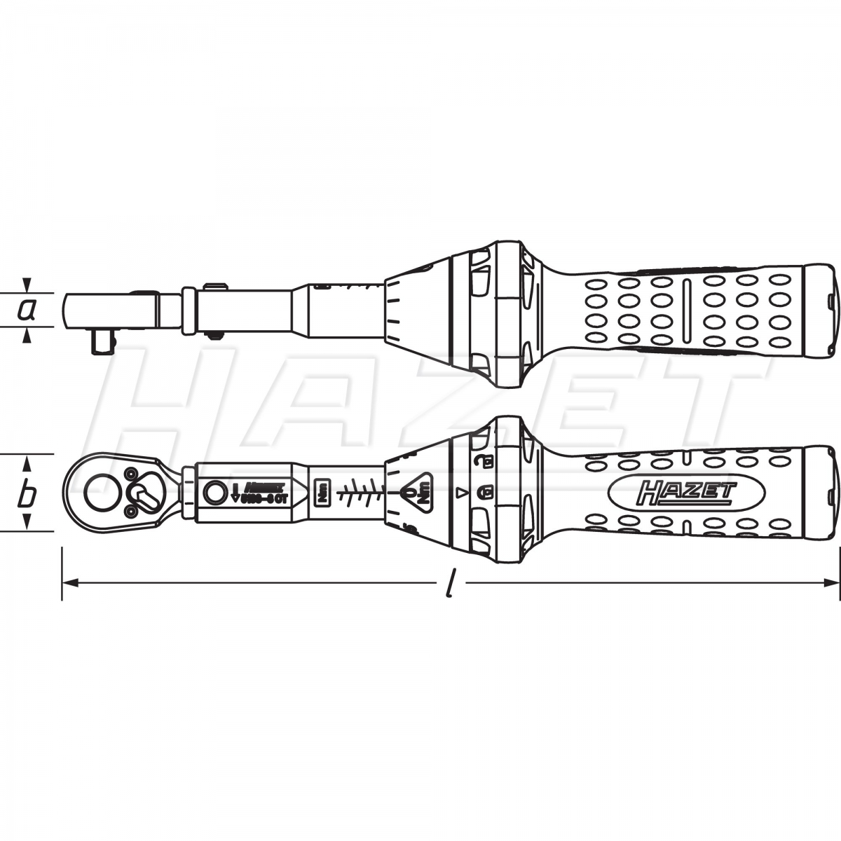 Cần siết lực 1/4 inch Hazet