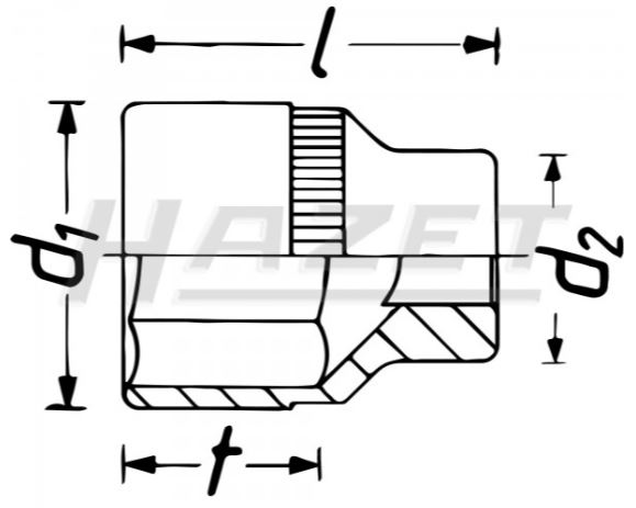 Đầu tuýp lục giác 1/4 Hazet 850-4