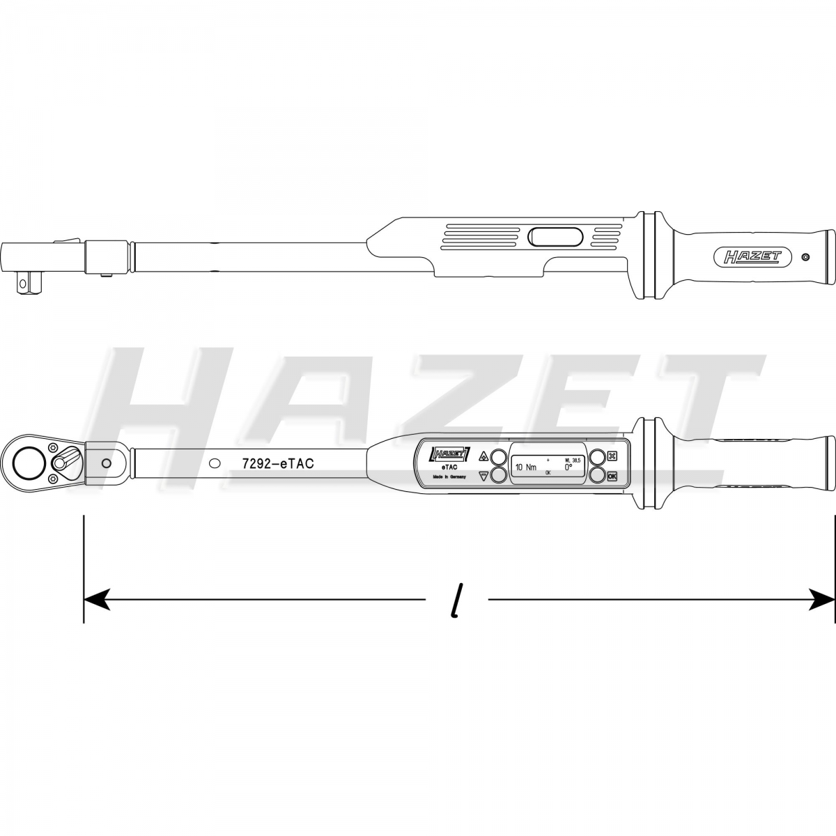 Cần siết lực 1/2 inch Hazet