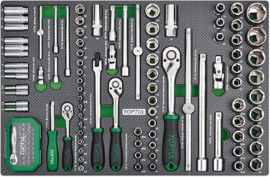 Tủ dụng cụ đồ nghề sửa chữa 7 ngăn 214pcs Toptul GE-21407