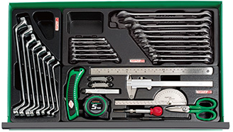 Tủ đồ nghề sửa chữa 7 ngăn 157 chi tiết Toptul GCAJ0107
