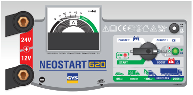 Máy nạp ắc quy và hỗ trợ khởi động Neostart 620