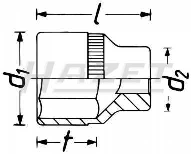 Đầu tuýp lục giác 1/2 Hazet 900-32