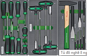 Tủ đồ nghề 8 ngăn 322 chi tiết Toptul GE-32203