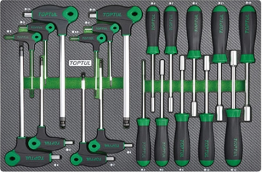 Tủ dụng cụ đồ nghề sửa chữa 7 ngăn 214pcs Toptul GE-21407