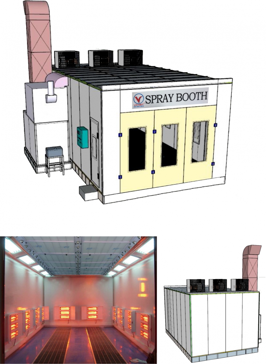 phòng sơn gốc nước cho các loại xe ô tô