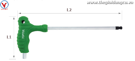 Lục giác L 1 đầu bi 4mm TOPTUL AGCA0415