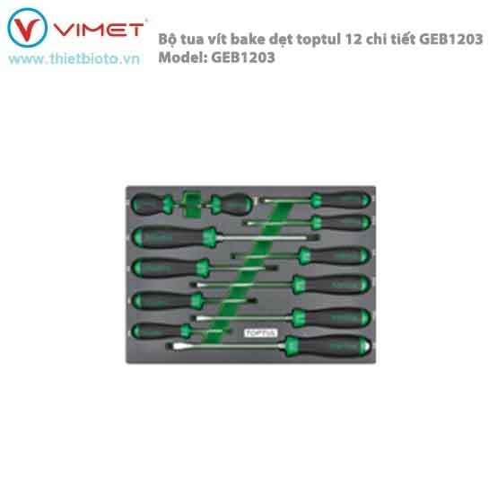Bộ tua vít bake dẹt toptul 12 chi tiết GEB1203
