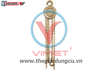Palăng 0.5t 2 dây xích mỗi dây dài 2.5m Gedore GED9991018S