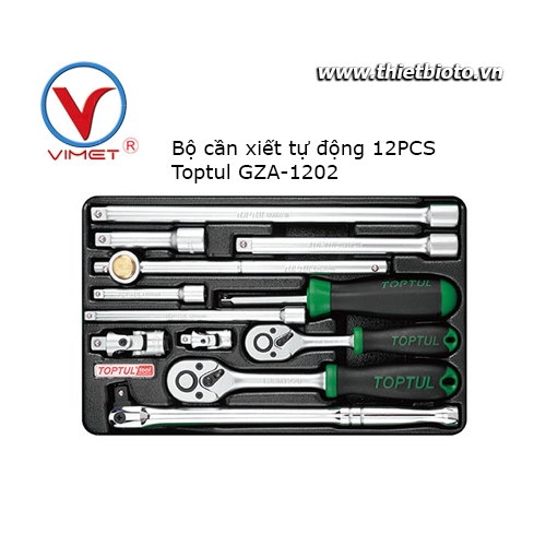 Bộ cần siết tự động 12 chi tiết Toptul GZA-1202