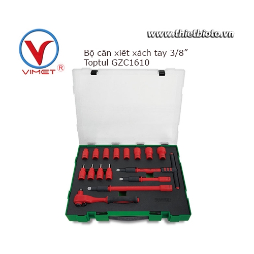 Bộ cần xiết và đầu tuýp 3/8