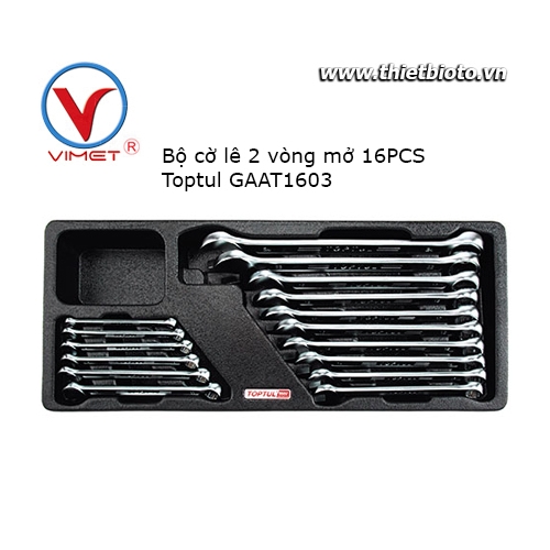 Bộ cờ lê vòng miệng 16 chi tiết Toptul GAAT1603
