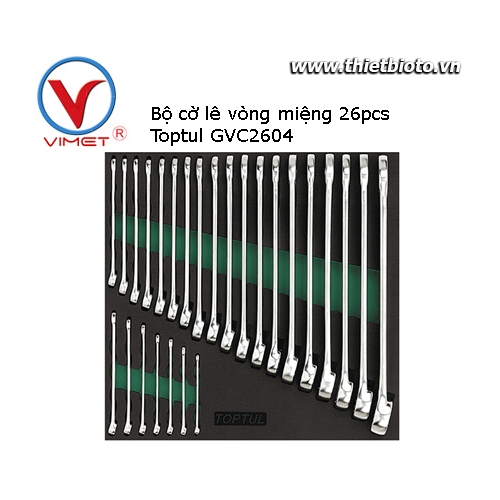 Bộ cờ lê vòng miệng 26 chi tiết Toptul GVC2604