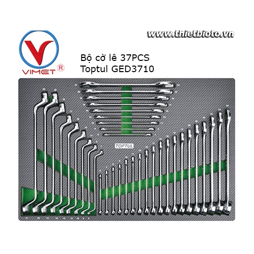 Bộ cờ lê vòng miệng 37 chi tiết Toptul GED3710
