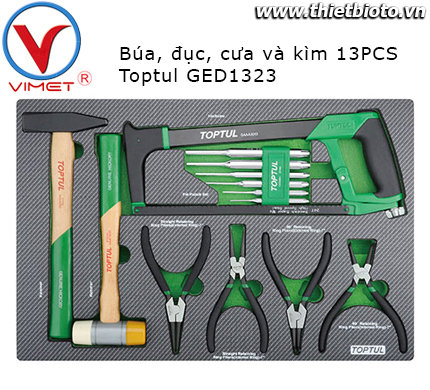Bộ đồ nghề 13 chi tiết Toptul GED1323
