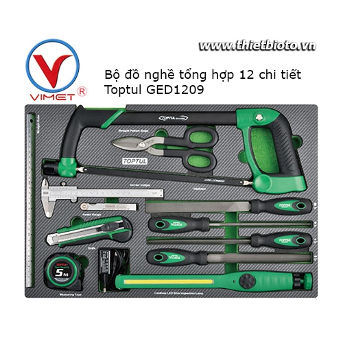 Bộ đồ nghề đa năng 12 chi tiết Toptul GED1209