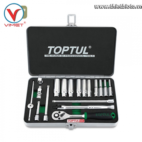 Bộ dụng cụ đồ nghề sửa chữa 18pcs Toptul GCAD1822