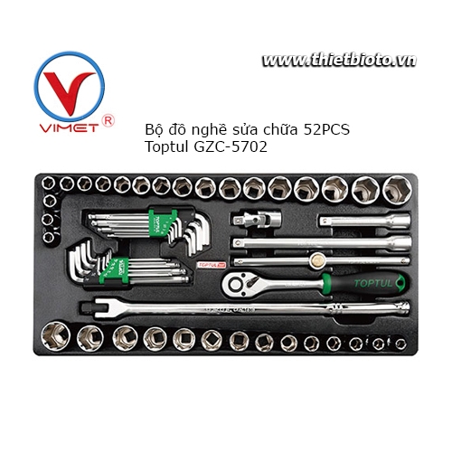 Bộ dụng cụ sửa chữa 52 chi tiết Toptul GZC-5702
