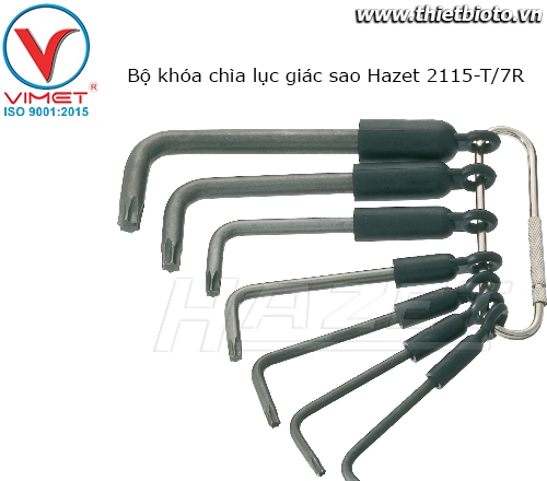 Bộ khóa chìa lục giác sao Hazet 2115-T/7R