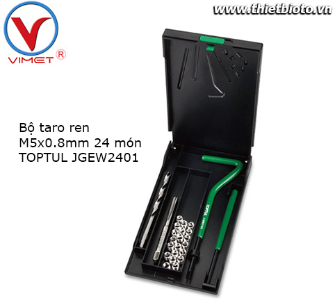 Bộ taro ren M5x0.8mm 24 món TOPTUL JGEW2401