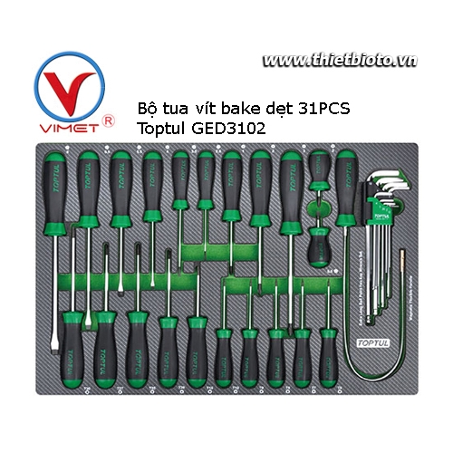 Bộ tua vít 31 chi tiết Toptul GED3102