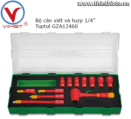 Bộ tuýp 1/4 cách điện Toptul GZA1246