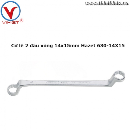 Cờ lê 2 đầu vòng 14x15mm Hazet 630-14X15