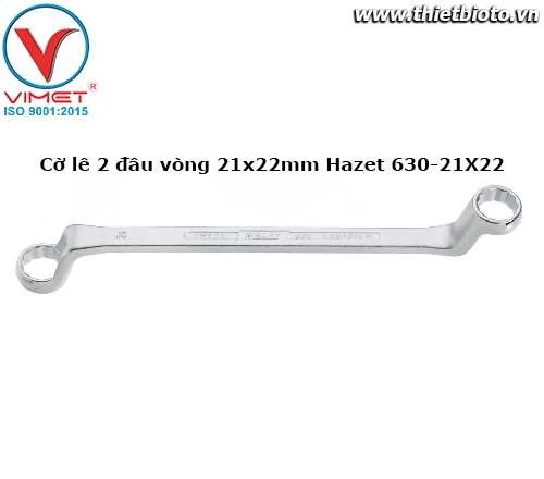 Cờ lê 2 đầu vòng 21x22mm Hazet 630-21X22