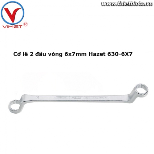 Cờ lê 2 đầu vòng 6x7mm Hazet 630-6X7