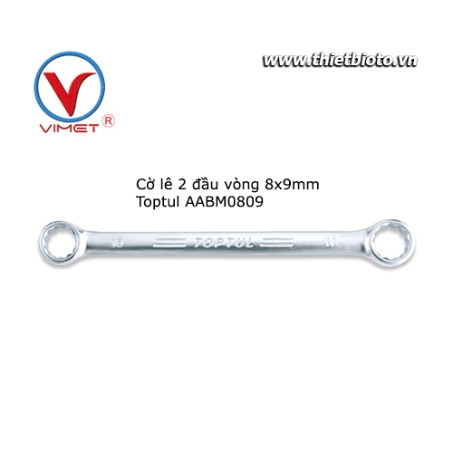 Cờ lê 2 đầu vòng Toptul AABM0809