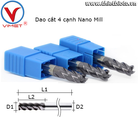 Dao cắt 4 cạnh Nano Mill