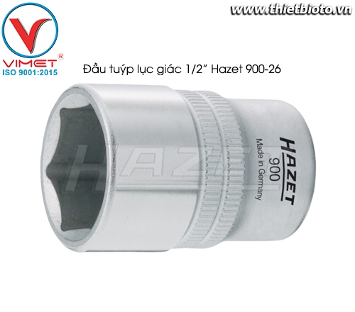 Đầu tuýp lục giác 1/2 Hazet 900-26