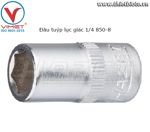 Đầu tuýp lục giác 1/4 Hazet 850-8