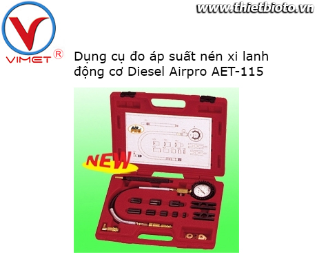 Dụng cụ kiểm tra áp xuất nén xi lanh Airpro AET-115