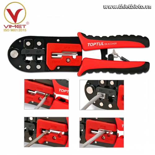 Kềm Bấm Đầu Dây Cos TOPTUL DKAC2420