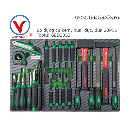 Khay đồ nghề 23 chi tiết Toptul GED2332