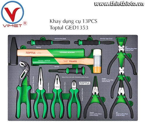 Khay dụng cụ đồ nghề 13pcs Toptul GED1353