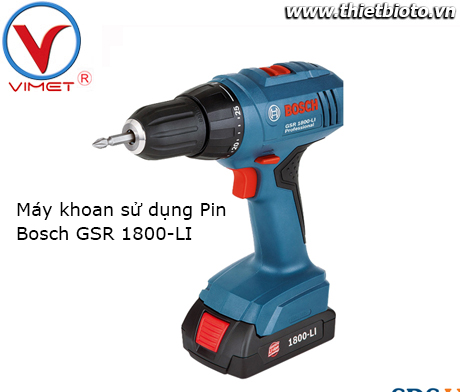 Máy khoan vặn vít dùng pin Bosch GSR 1800-LI 