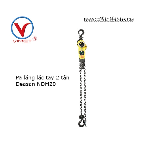 Pa lăng lắc tay 2 tấn Deasan NDM20