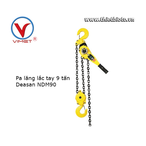 Pa lăng lắc tay 9 tấn Deasan NDM90