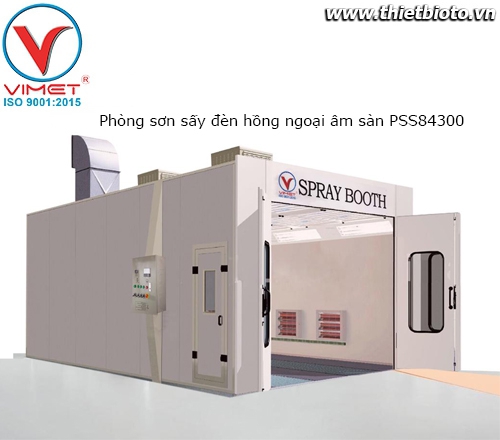 Phòng sơn sấy âm sàn đèn hồng ngoại PSS84300