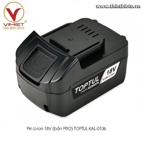 Pin Li-ion 18V (bản PRO) TOPTUL KAL-0106