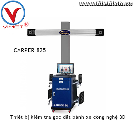 Thiết bị kiểm tra góc đặt bánh xe công nghệ 3D Samhong SMART CARPER 825