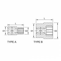 Tuýp bông 1/4 inch Toptul BBEB0814