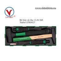Bộ búa và đục 4 chi tiết Toptul GTA0427