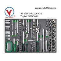 Bộ cần siết 126 chi tiết Toptul GEDC611