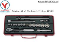Bộ cần xiết và đầu tuýp 1/2 18pcs Koken 4250M