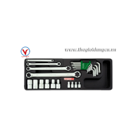 Bộ cờ lê, túyp, lục giác sao 23 món