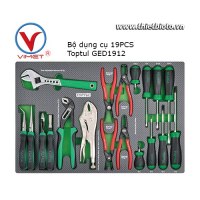 Bộ dụng cụ kìm tua vít bake 19 chi tiết Toptul GED1912