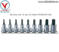 Bộ tuýp mũi vít sao 1/2 koken RS4025/9-L60